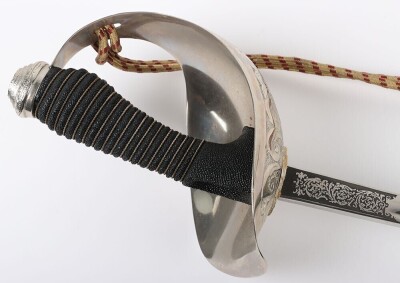 George V 6th Dragoon Guards Officers 1912 Pattern Cavalry Sword - 5