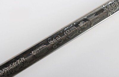 George V 6th Dragoon Guards Officers 1912 Pattern Cavalry Sword - 11