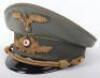 Third Reich Diplomatic Corps Leaders Peaked Cap - 2