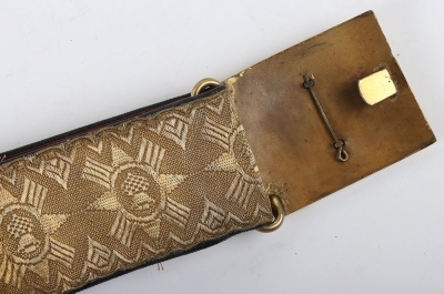 Scots Greys Officers Full Dress Pouch Belt, Pouch and Waist Belt - 4