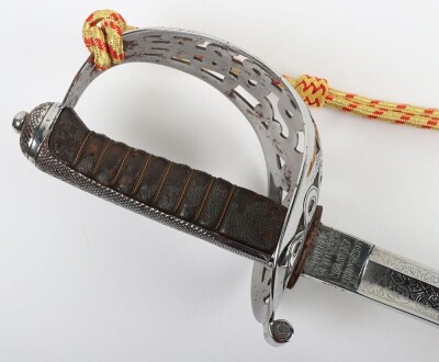 Inniskilling Dragoons 1887 Pattern Heavy Cavalry Officers Sword - 5