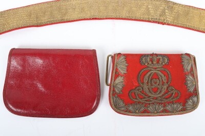 7th Hussars Officers Full Dress Pouch Belt & Pouch - 2