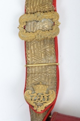 7th Hussars Officers Full Dress Pouch Belt & Pouch - 5