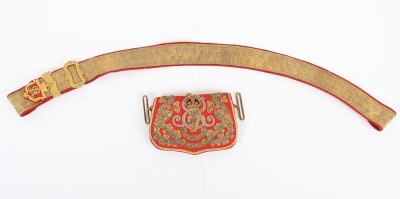 8th Hussars Officers Full Dress Pouch Belt - 2
