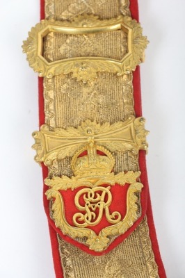 8th Hussars Officers Full Dress Pouch Belt - 4
