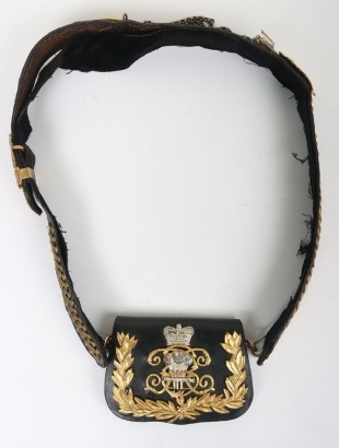 10th Hussars Officers Full Dress Pouch Belt & Pouch