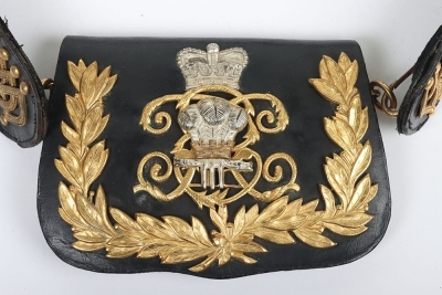 10th Hussars Officers Full Dress Pouch Belt & Pouch - 3