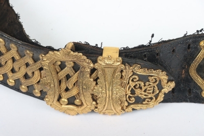 10th Hussars Officers Full Dress Pouch Belt & Pouch - 4