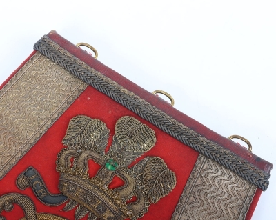 10th Hussars Officers Full Dress Sabretache - 5