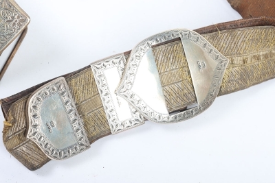 13th Hussars Officers Full Dress Pouch Belt - 4