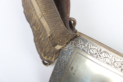 13th Hussars Officers Full Dress Pouch Belt - 5