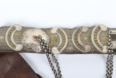 13th Hussars Officers Full Dress Pouch Belt - 7