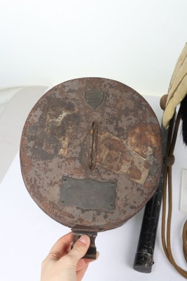 14th Hussars Officers Busby in Storage Tin - 2
