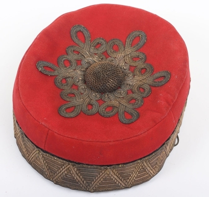 15th Hussars Officers Scarlet Pill Box