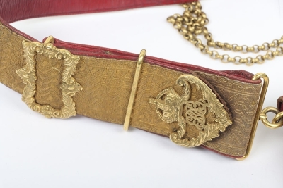 18th Hussars Officers Full Dress Pouch Belt & Pouch - 4