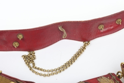 18th Hussars Officers Full Dress Pouch Belt & Pouch - 5