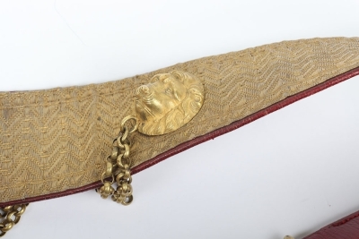 18th Hussars Officers Full Dress Pouch Belt & Pouch - 9