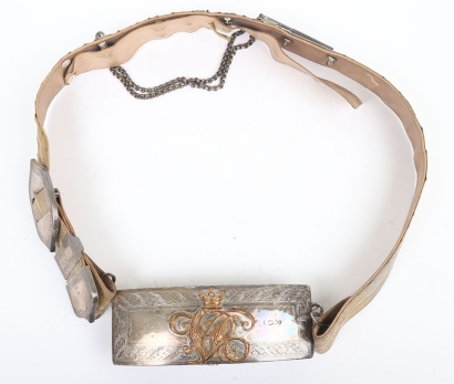 19th Hussars Officers Full Dress Pouch Belt