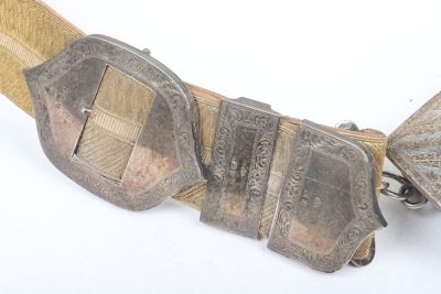 19th Hussars Officers Full Dress Pouch Belt - 4