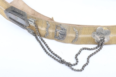 19th Hussars Officers Full Dress Pouch Belt - 5