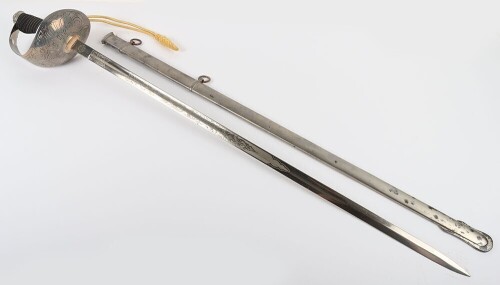 EIIR 1912 Pattern Cavalry Officers Sword of Captain P S Mosse, 14th / 20th Hussars,