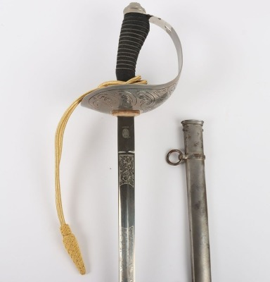EIIR 1912 Pattern Cavalry Officers Sword of Captain P S Mosse, 14th / 20th Hussars, - 3