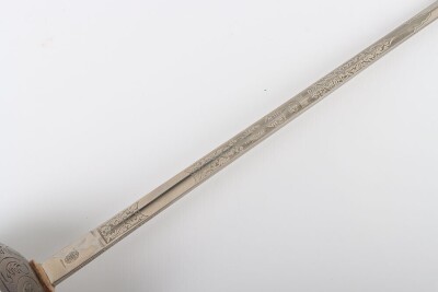 EIIR 1912 Pattern Cavalry Officers Sword of Captain P S Mosse, 14th / 20th Hussars, - 7
