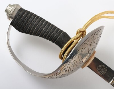 EIIR 1912 Pattern Cavalry Officers Sword of Captain P S Mosse, 14th / 20th Hussars, - 10