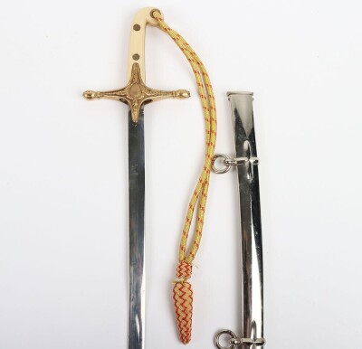 19th / 20th Century Cavalry Officers Levee Pattern Mameluke Dress Sword - 3