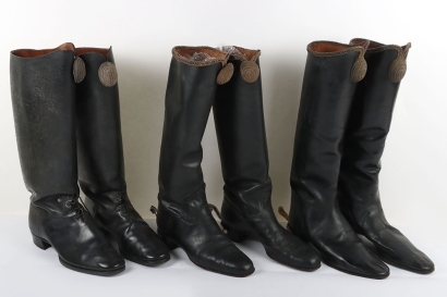 3 Pairs of Hussar Officers Full Dress Hessian Boots