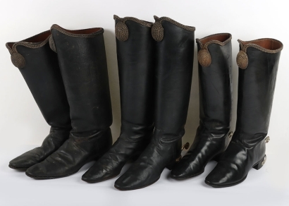 3 Pairs of Hussar Officers Full Dress Hessian Boots
