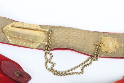 9th Queens Royal Lancers Officers Full Dress Pouch Belt - 6