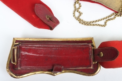 9th Queens Royal Lancers Officers Full Dress Pouch Belt - 7