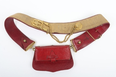 18th Hussars Officers Full Dress Pouch Belt & Pouch - 2