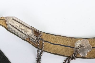 16th The Queens Lancers Officers Full Dress Pouch Belt - 7