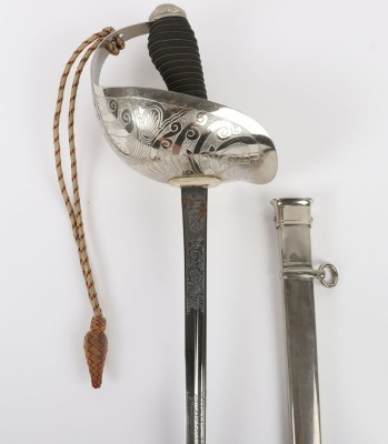 George V 16th (The Queens) Lancers 1912 Pattern Officers Sword - 2
