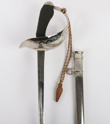 George V 16th (The Queens) Lancers 1912 Pattern Officers Sword - 3