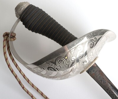 George V 16th (The Queens) Lancers 1912 Pattern Officers Sword - 5