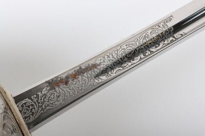 George V 16th (The Queens) Lancers 1912 Pattern Officers Sword - 12