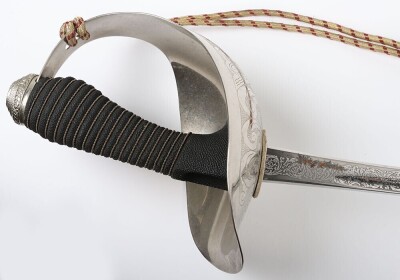 George V 16th (The Queens) Lancers 1912 Pattern Officers Sword - 14