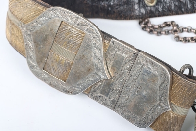 21st Empress of India Lancers Officers Full Dress Pouch Belt - 3