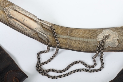 21st Empress of India Lancers Officers Full Dress Pouch Belt - 6