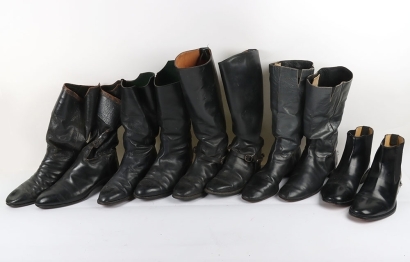 5 Pairs of Cavalry Mess and Riding Boots