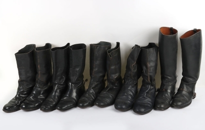 5 Pairs of Cavalry Mess and Riding Boots