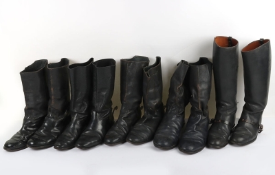 5 Pairs of Cavalry Mess and Riding Boots