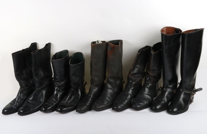 5 Pairs of Cavalry Mess and Riding Boots