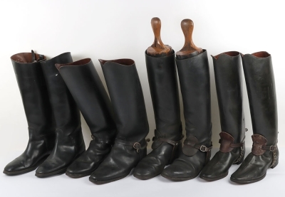 4 Pairs of cavalry Officers Riding Boots