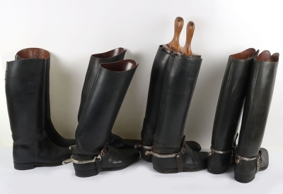 4 Pairs of cavalry Officers Riding Boots - 4