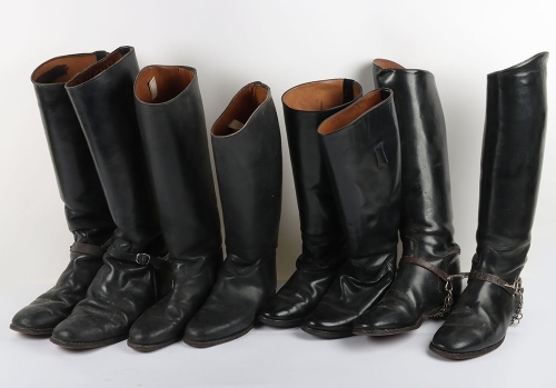4 Pairs of cavalry Officers Riding Boots