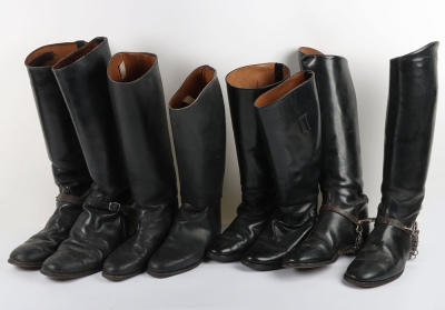 4 Pairs of cavalry Officers Riding Boots
